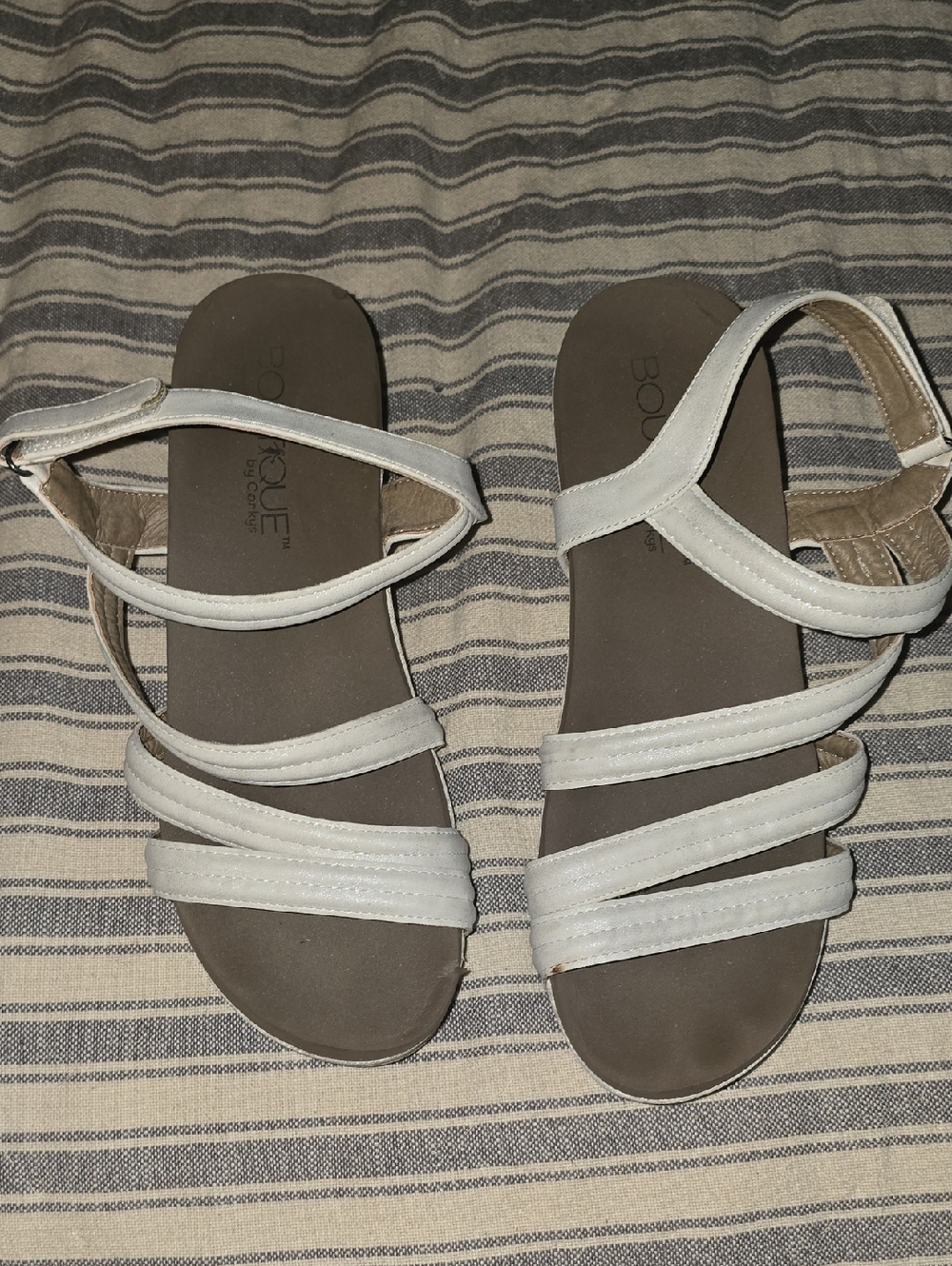 Corkys White Multi-Strap Women's Sandals